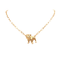 Bulldog Gold Chain Necklace