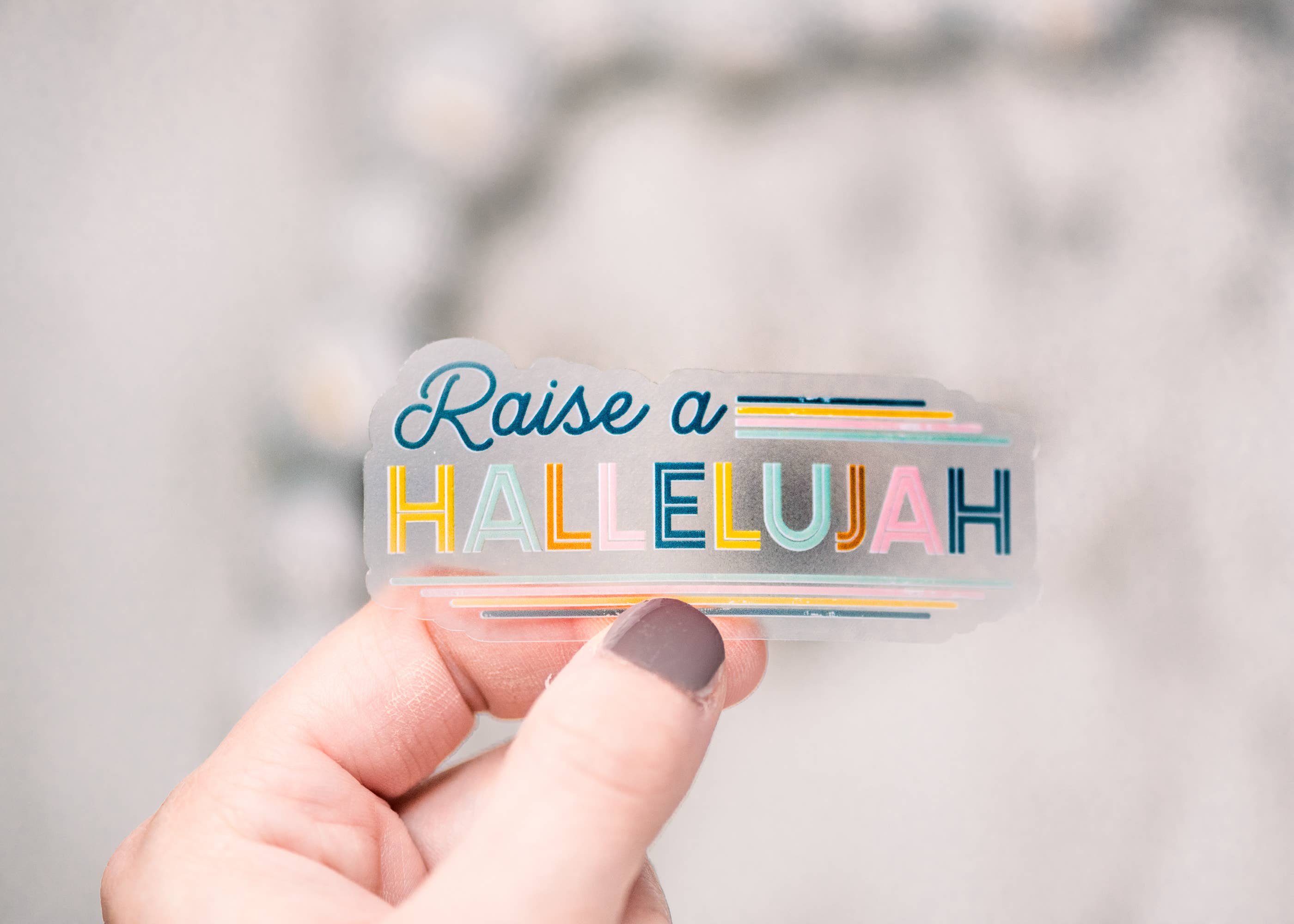 "Raise A Hallelujah" Vinyl Sticker