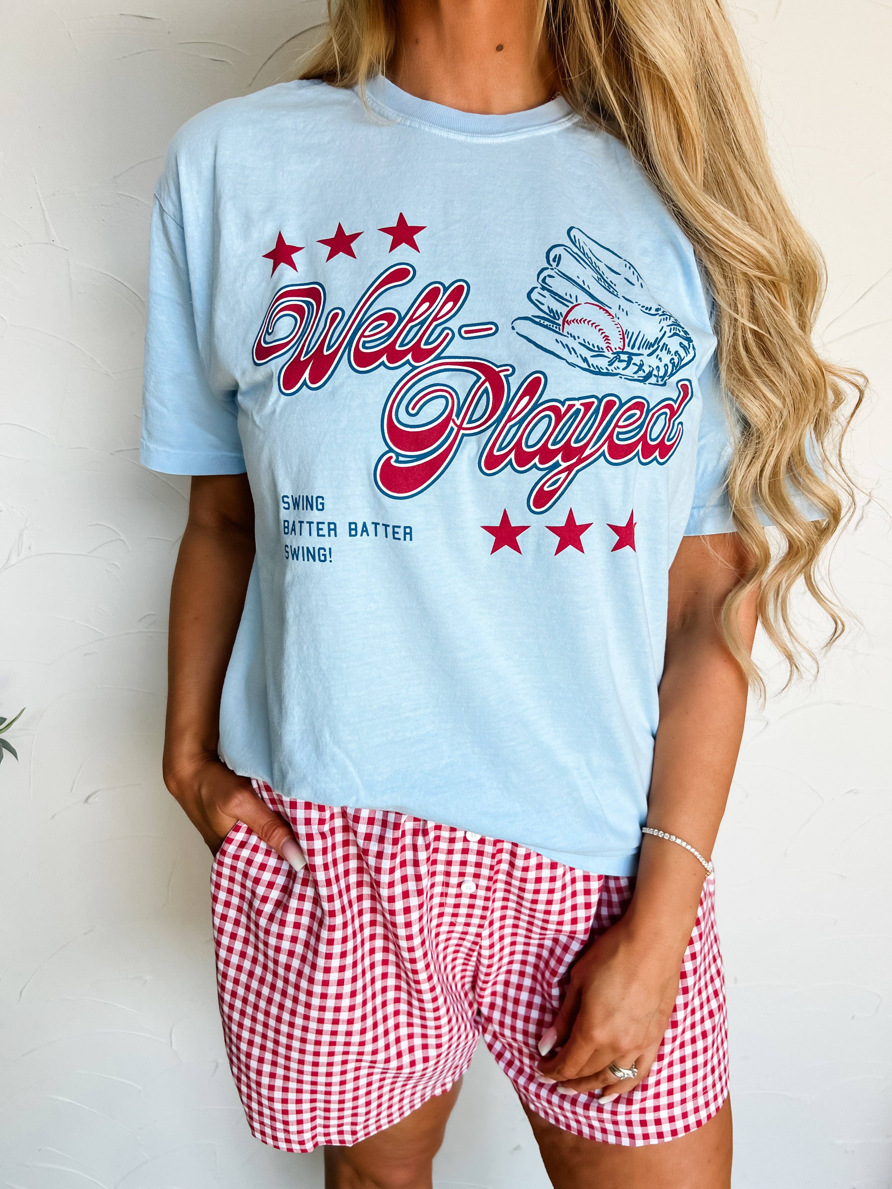 WELL-PLAYED Baseball Graphic Tee