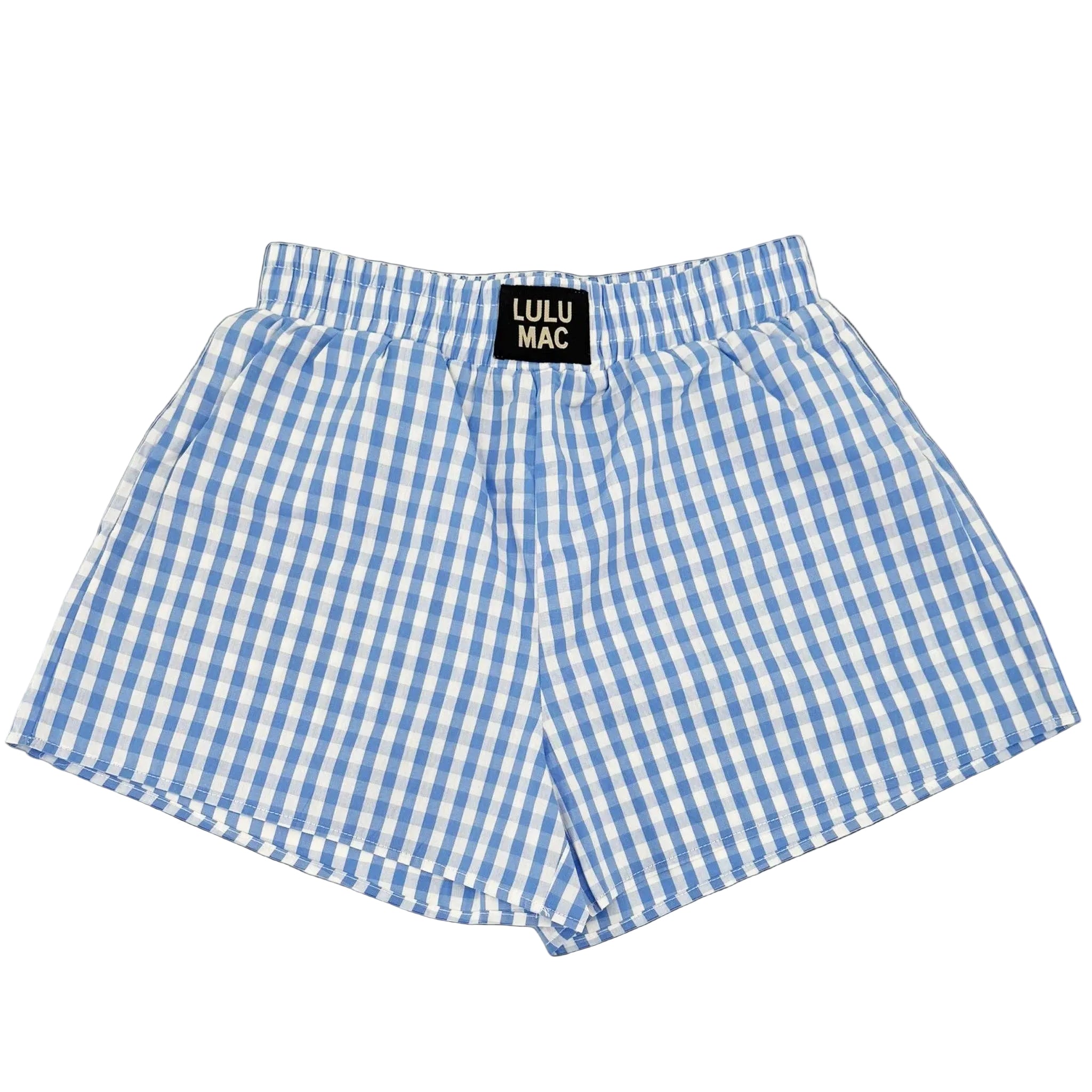 Lulu Mac Shorts (Blue Gingham)