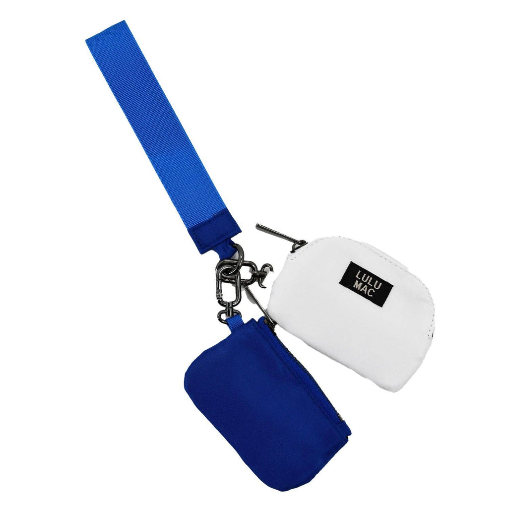 Royal/White Lulu Mac Wristlet