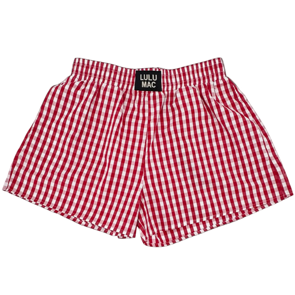 Lulu Mac Shorts (Red Gingham)