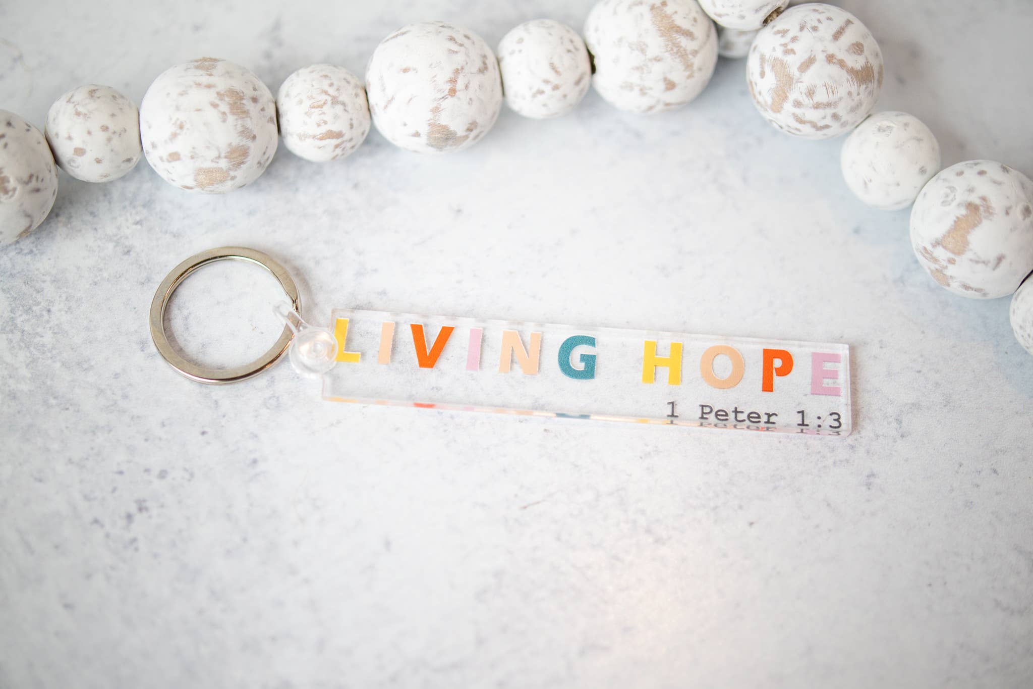 "Living Hope" Keychain