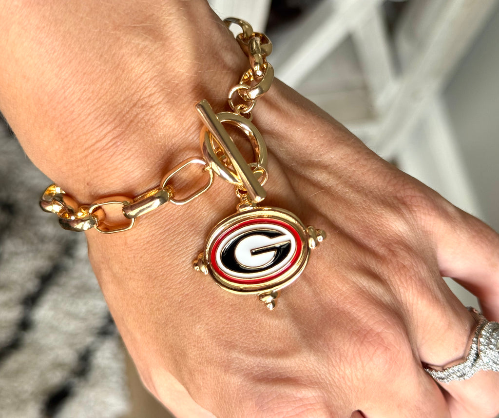 Georgia Bulldogs Logo Intaglio Bracelet