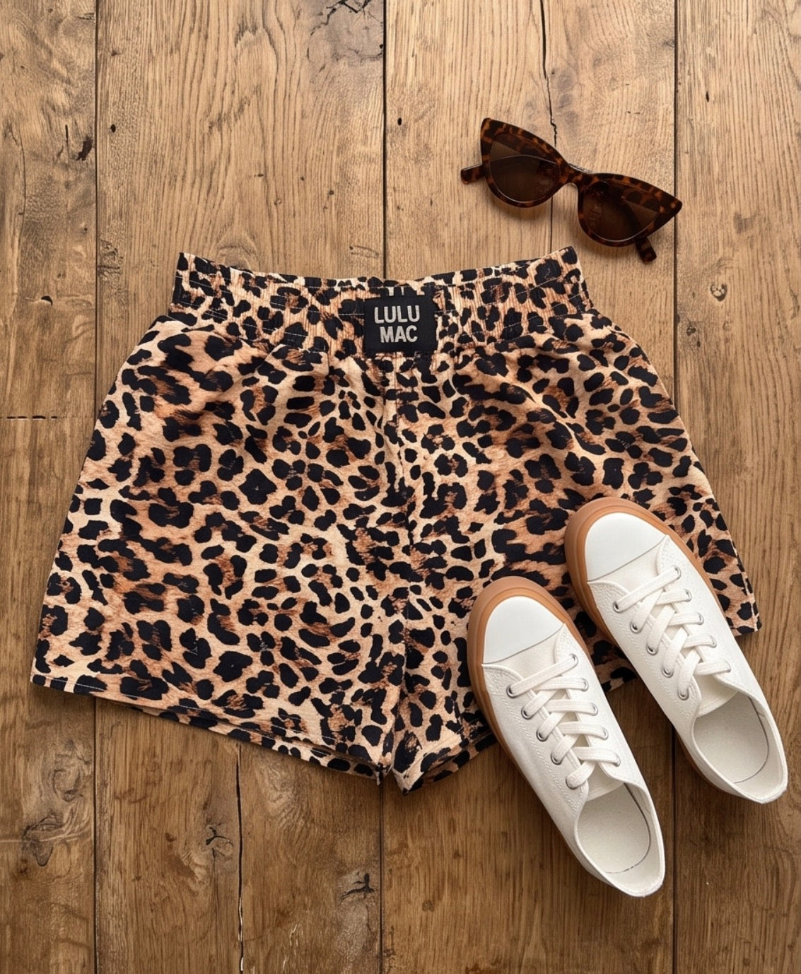 Lulu Mac Shorts: Leopard