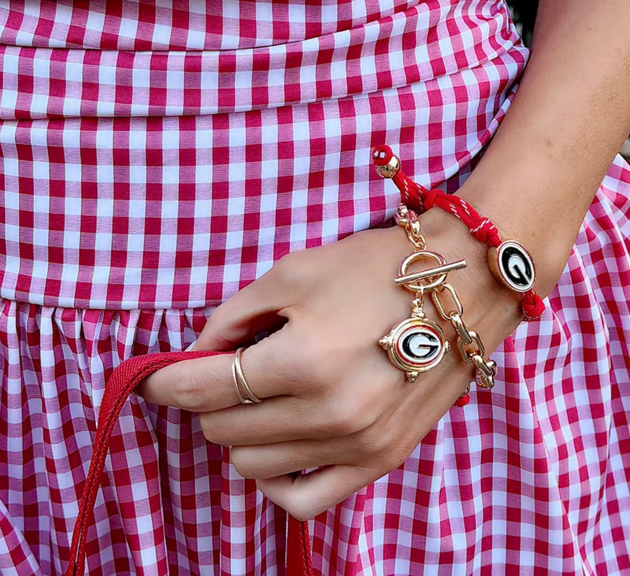 Georgia Bulldogs Logo Intaglio Bracelet