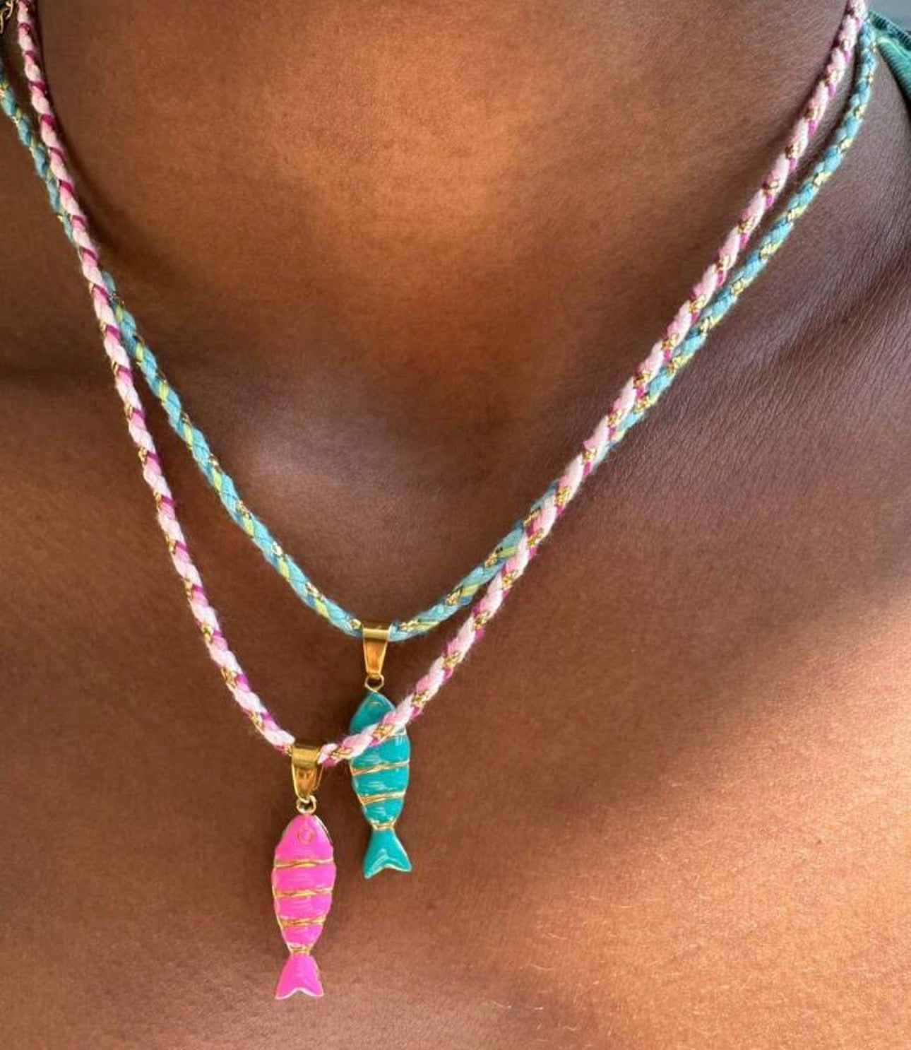 Catch of the Day Necklace (Blue)