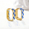 Coastal Check Square Hoops