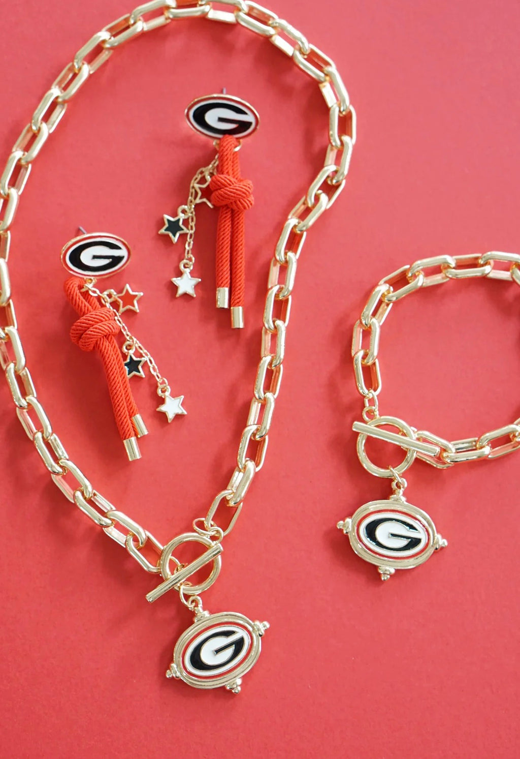 Georgia Bulldogs Logo Intaglio Necklace