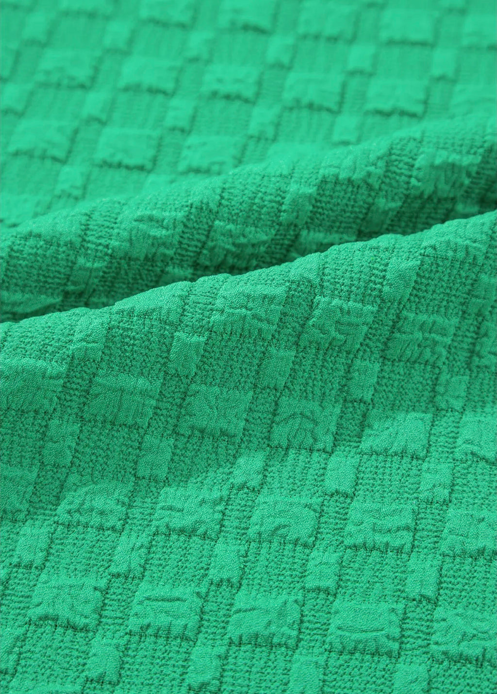 Kelly Green Puff Sleeve Blouse