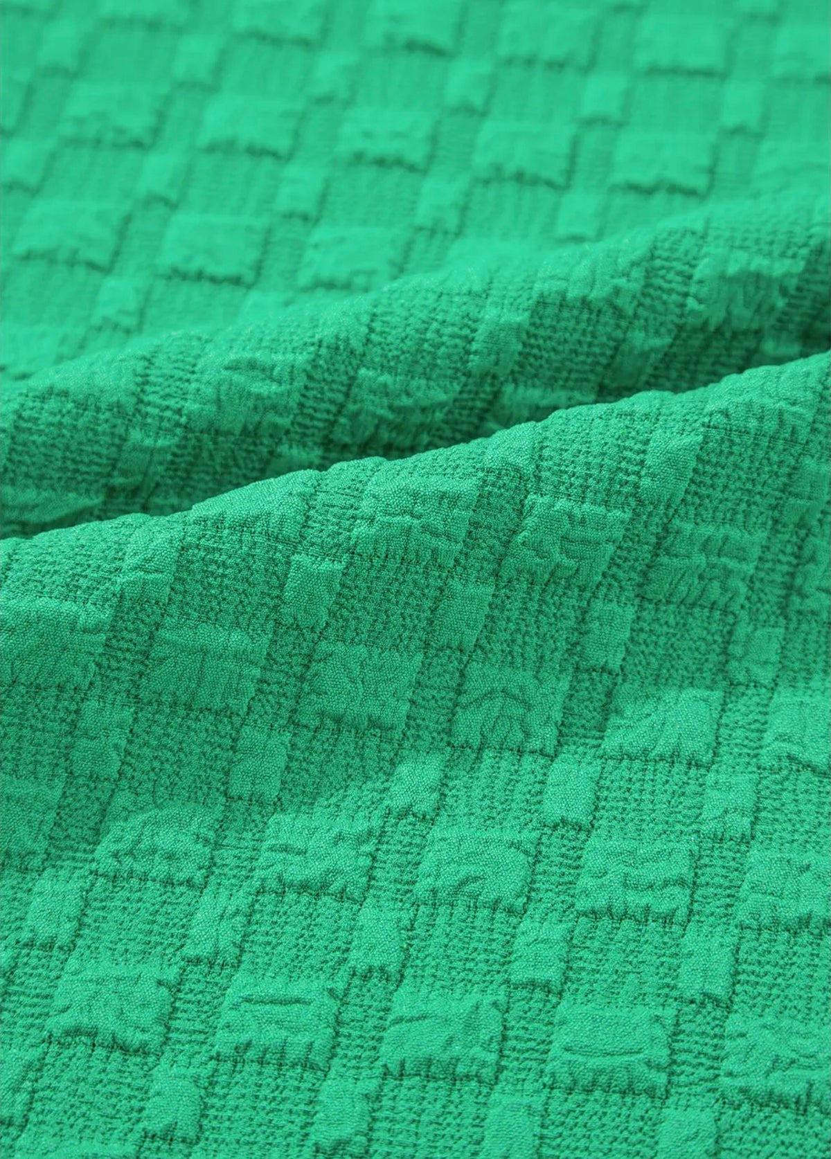 Kelly Green Puff Sleeve Blouse