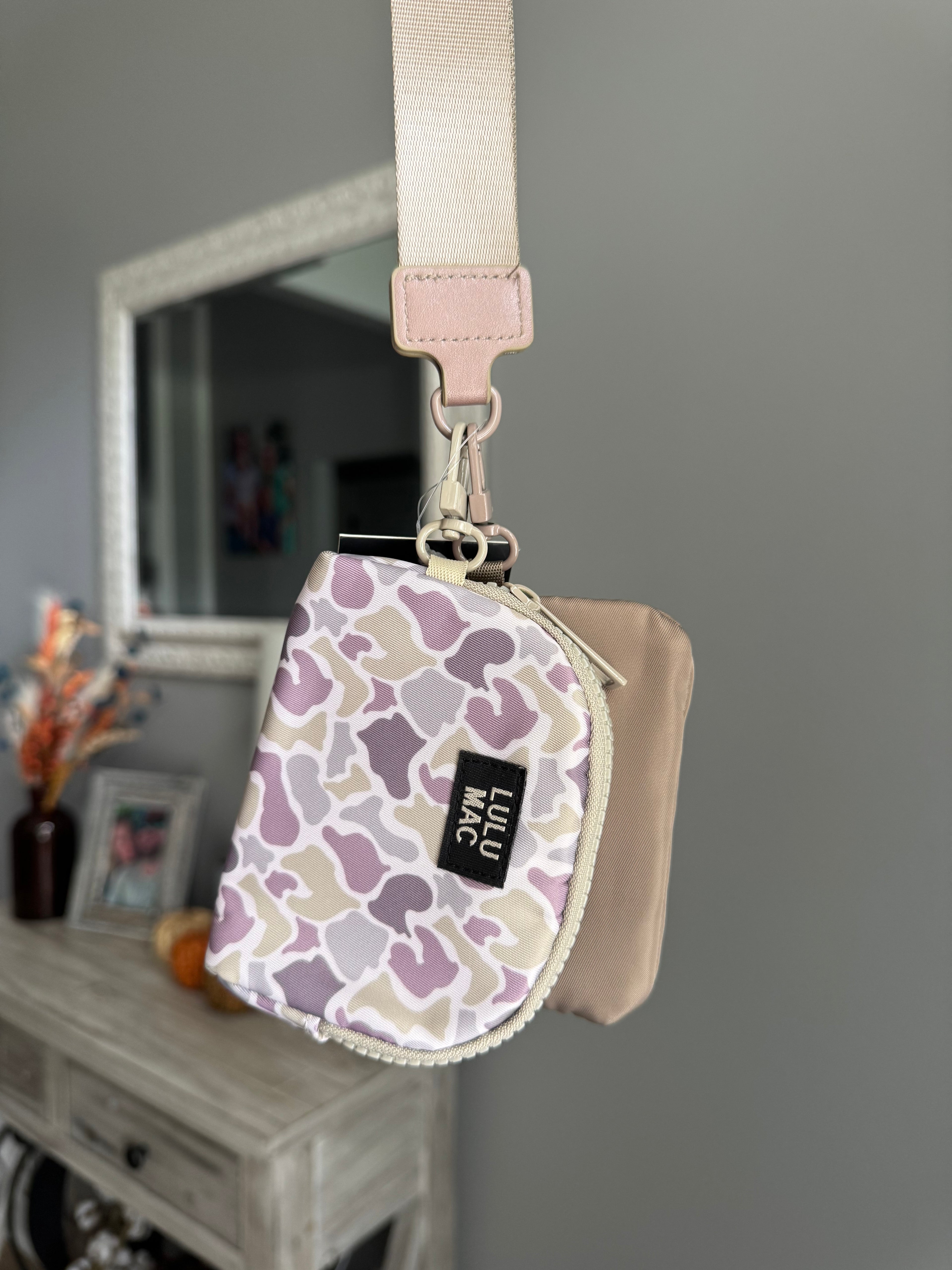 Camo/Beige Lulu Mac Wristlet