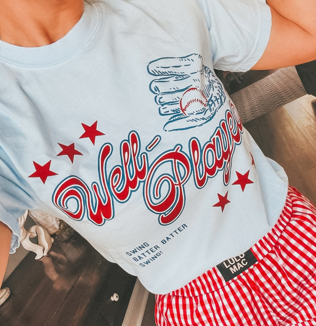 WELL-PLAYED Baseball Graphic Tee