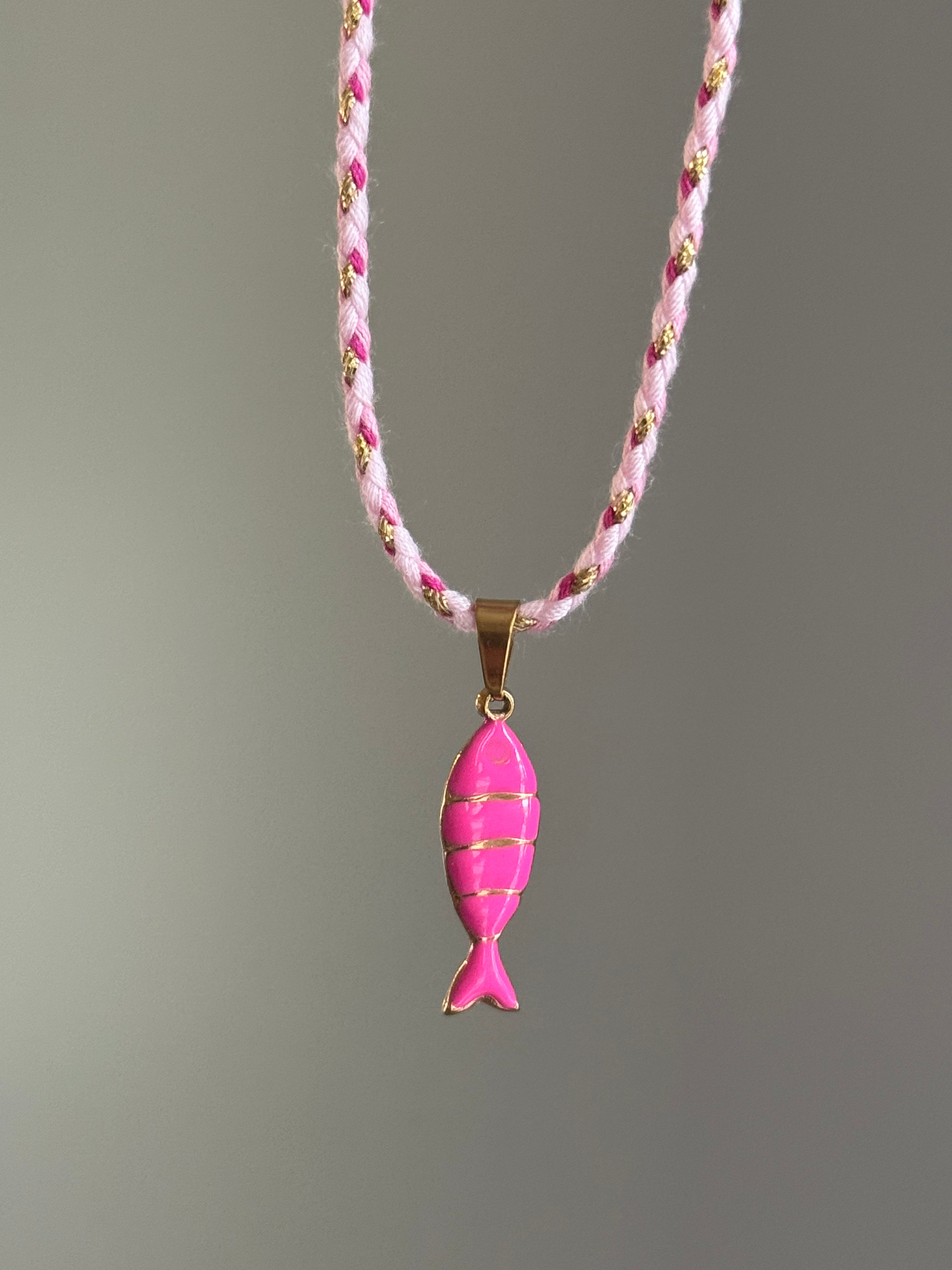 Catch of the Day Necklace (Pink)