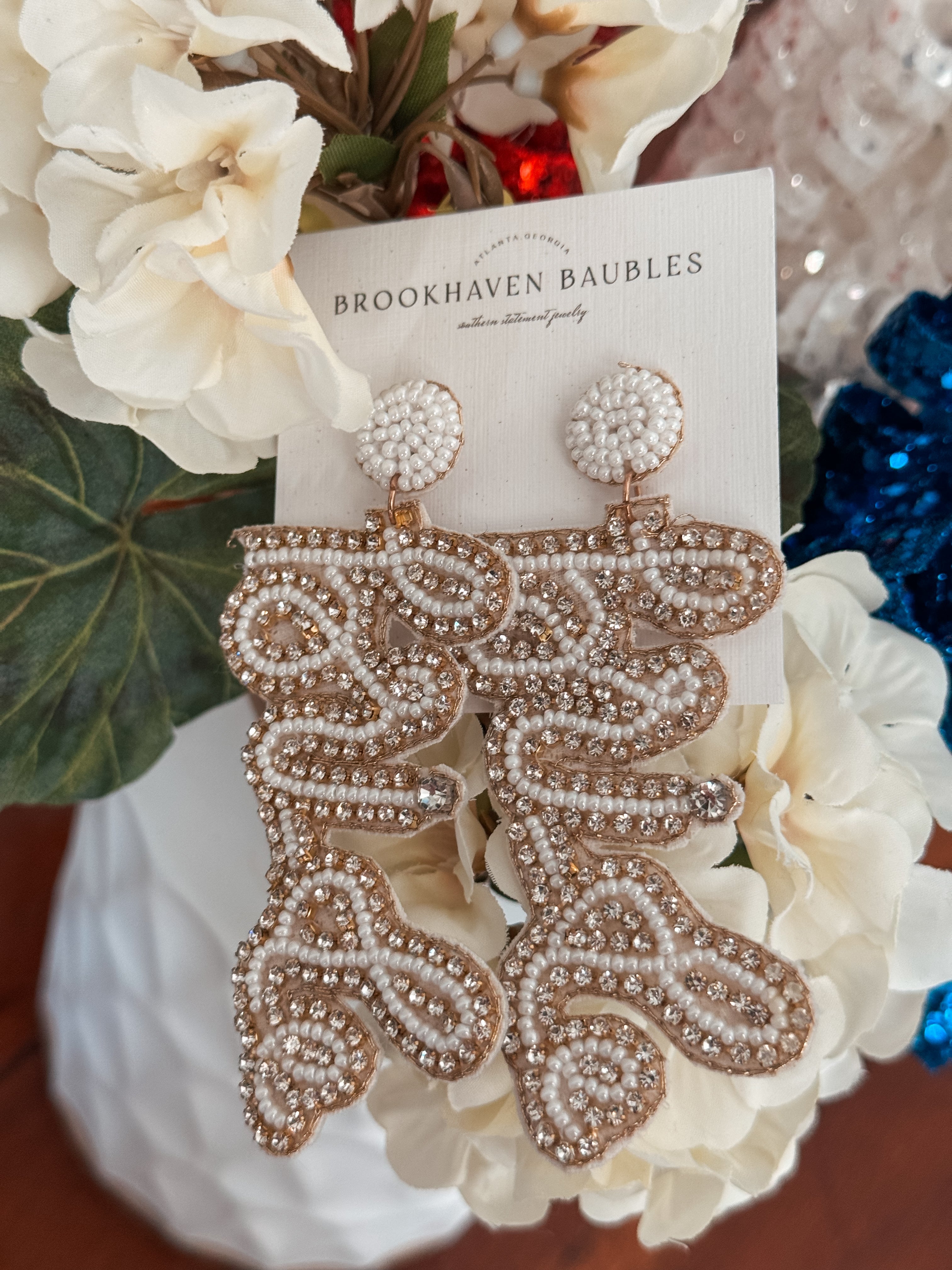 Bride Beaded Earrings