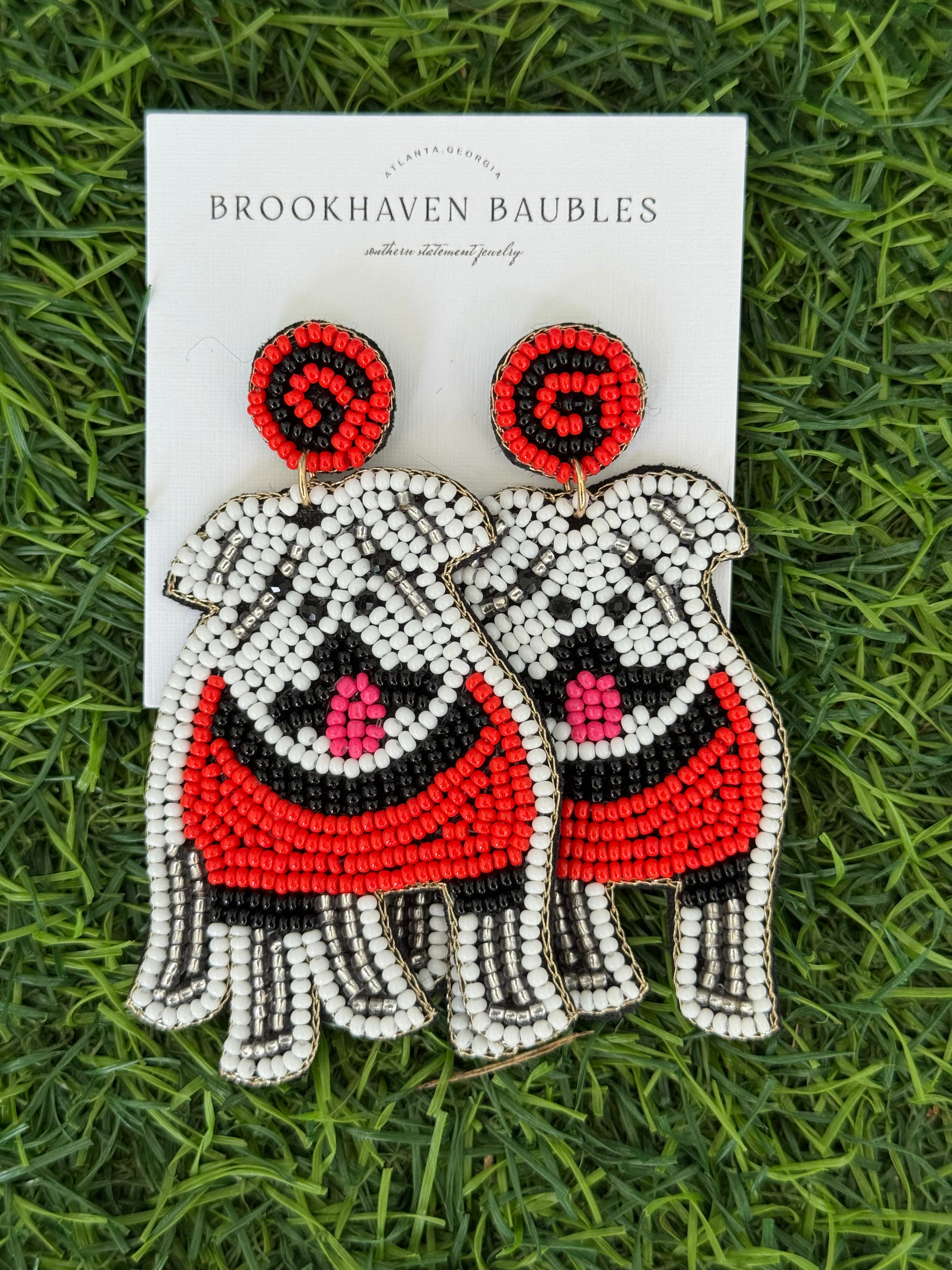 UGA Beaded Earrings