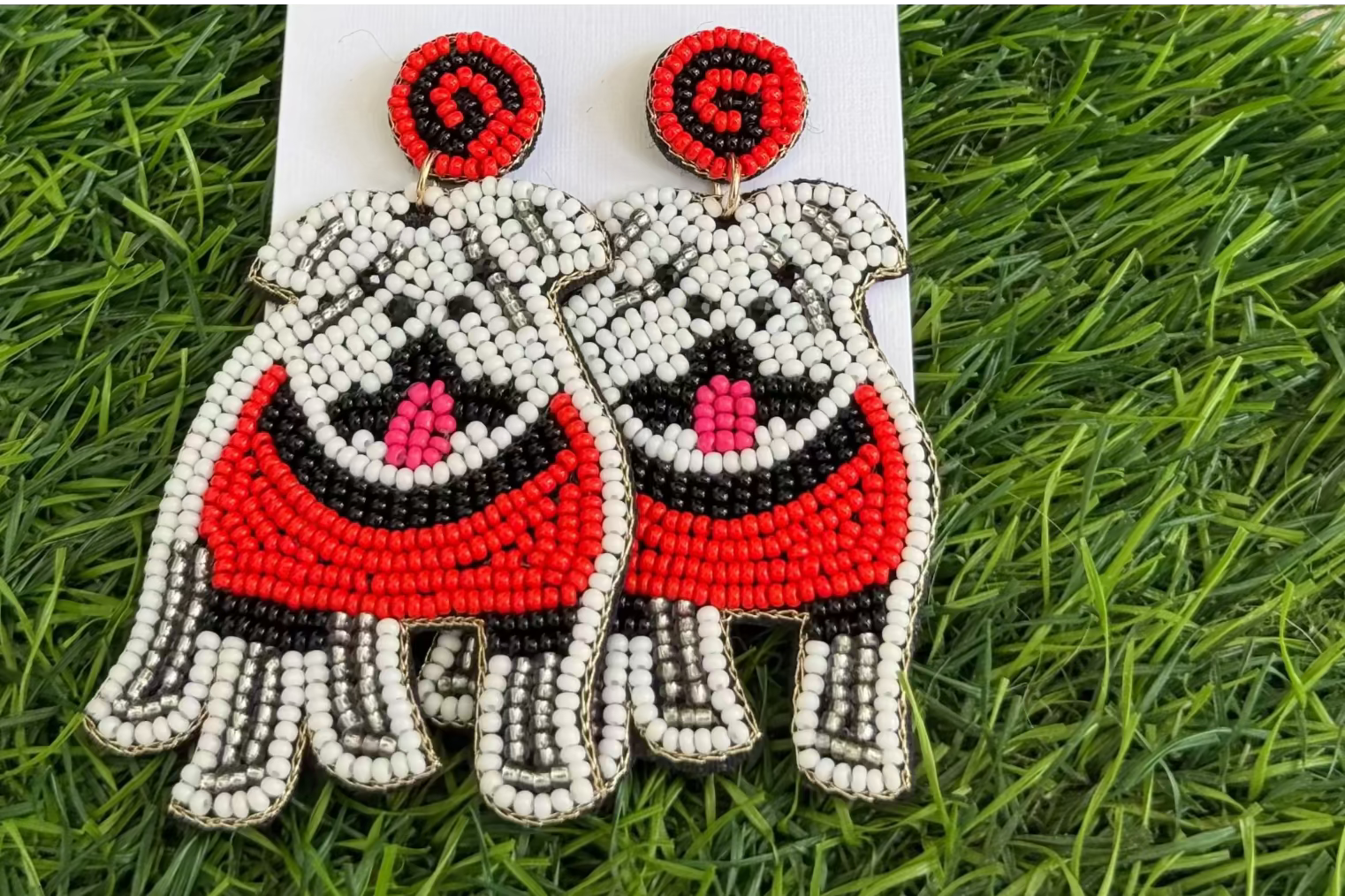UGA Beaded Earrings