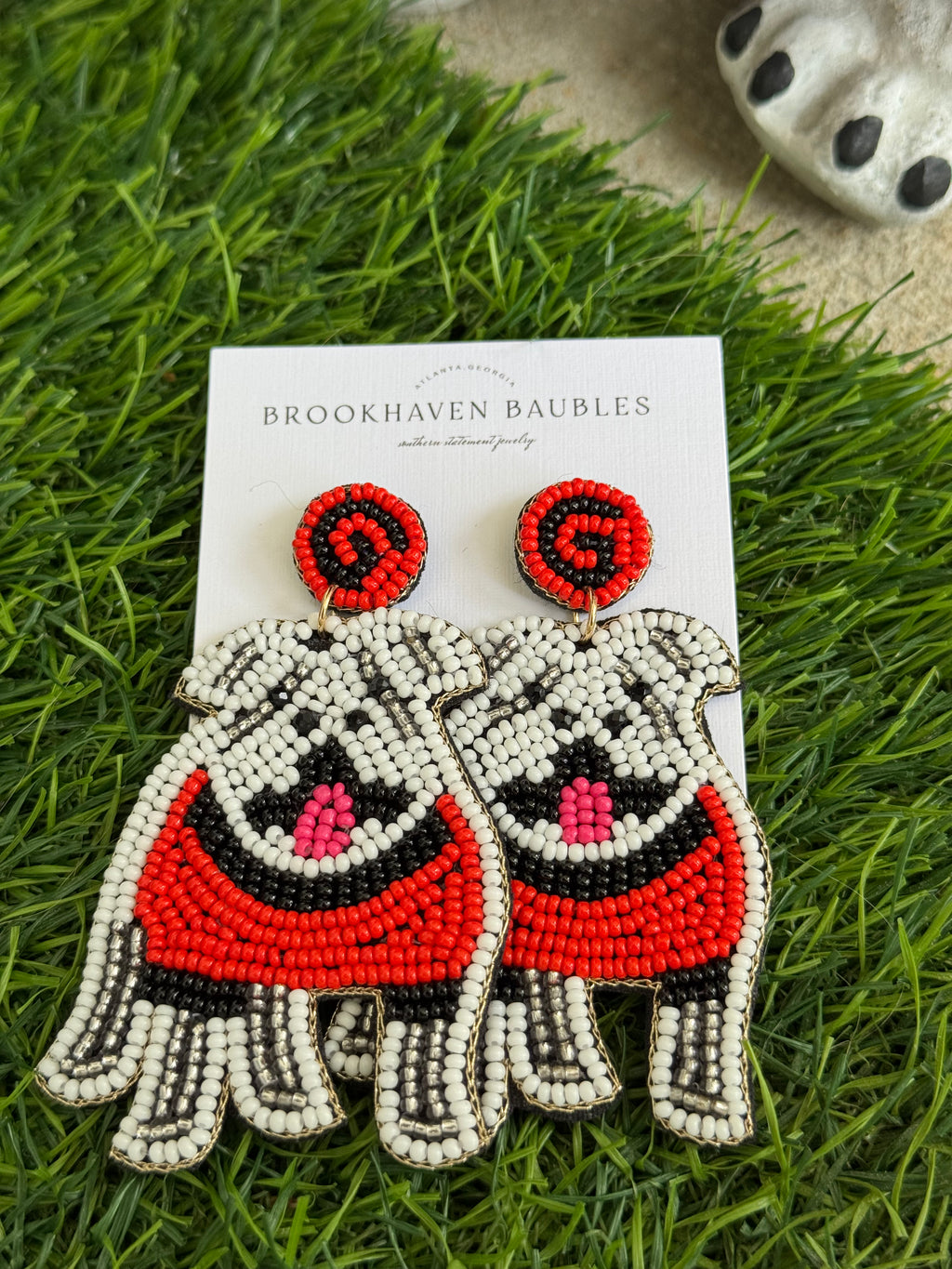 UGA Beaded Earrings