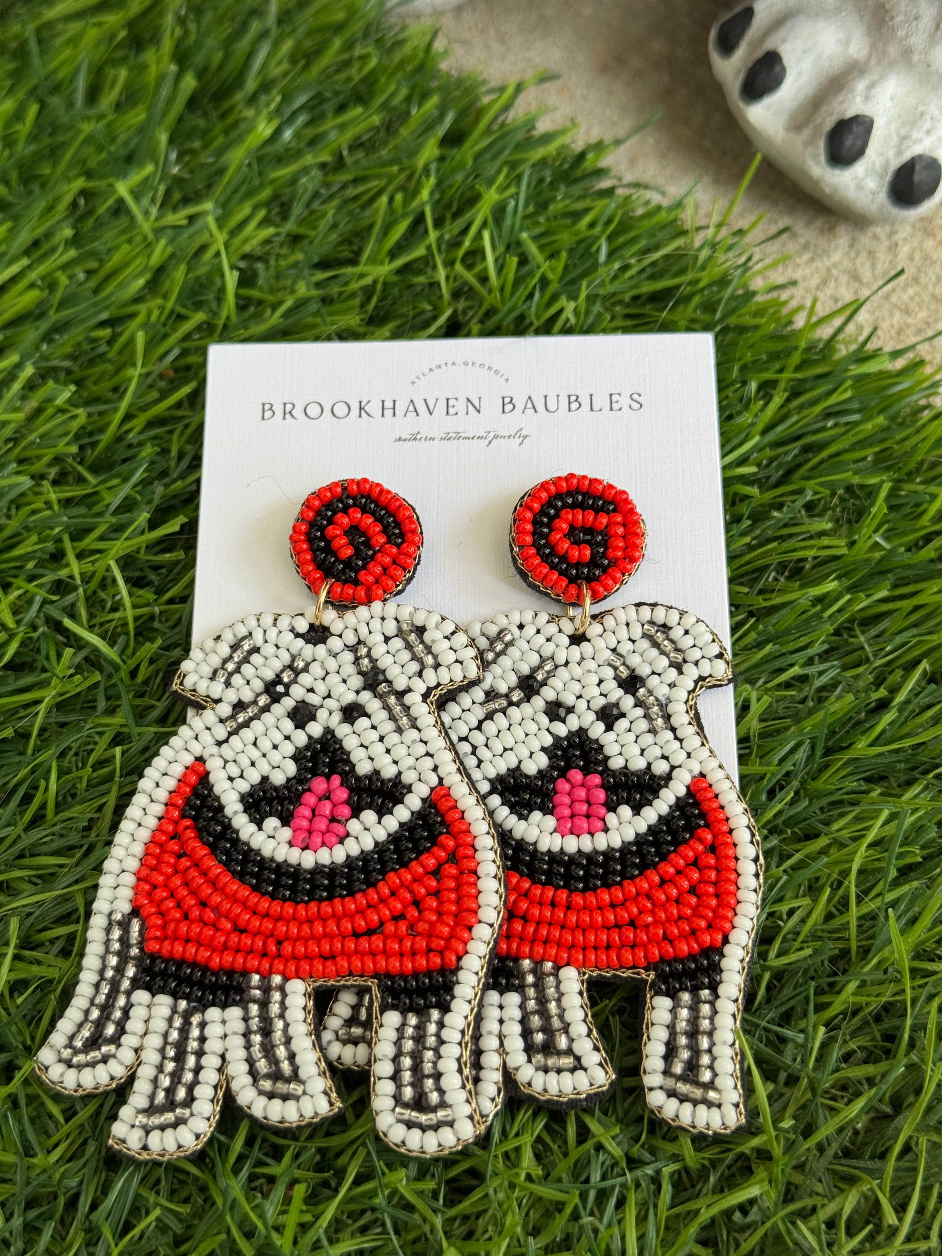 UGA Beaded Earrings