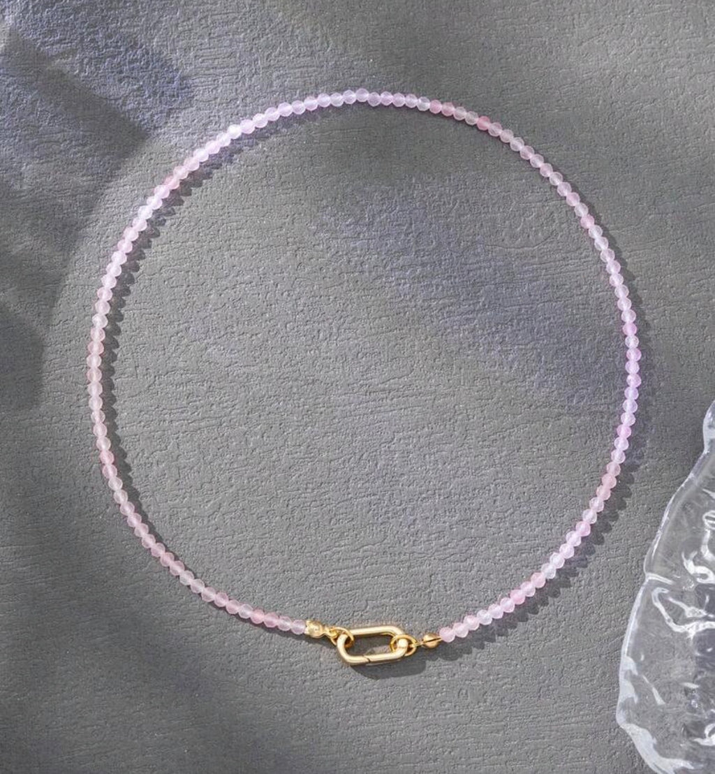 Blush Carabiner Necklace
