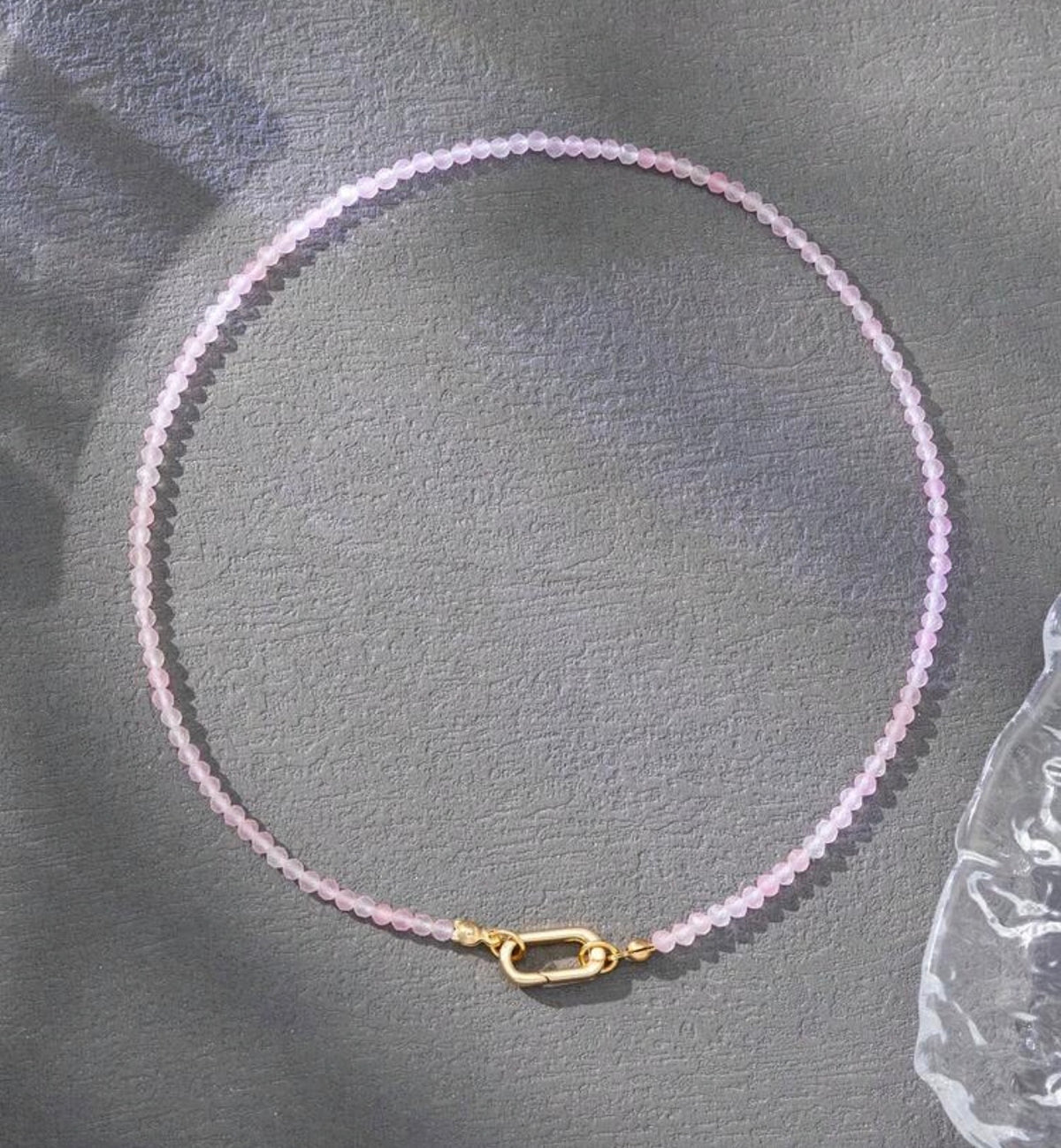Blush Carabiner Necklace