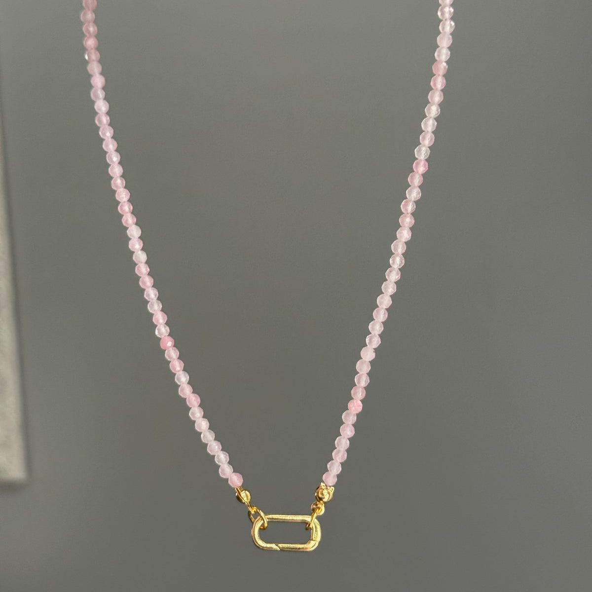 Blush Carabiner Necklace