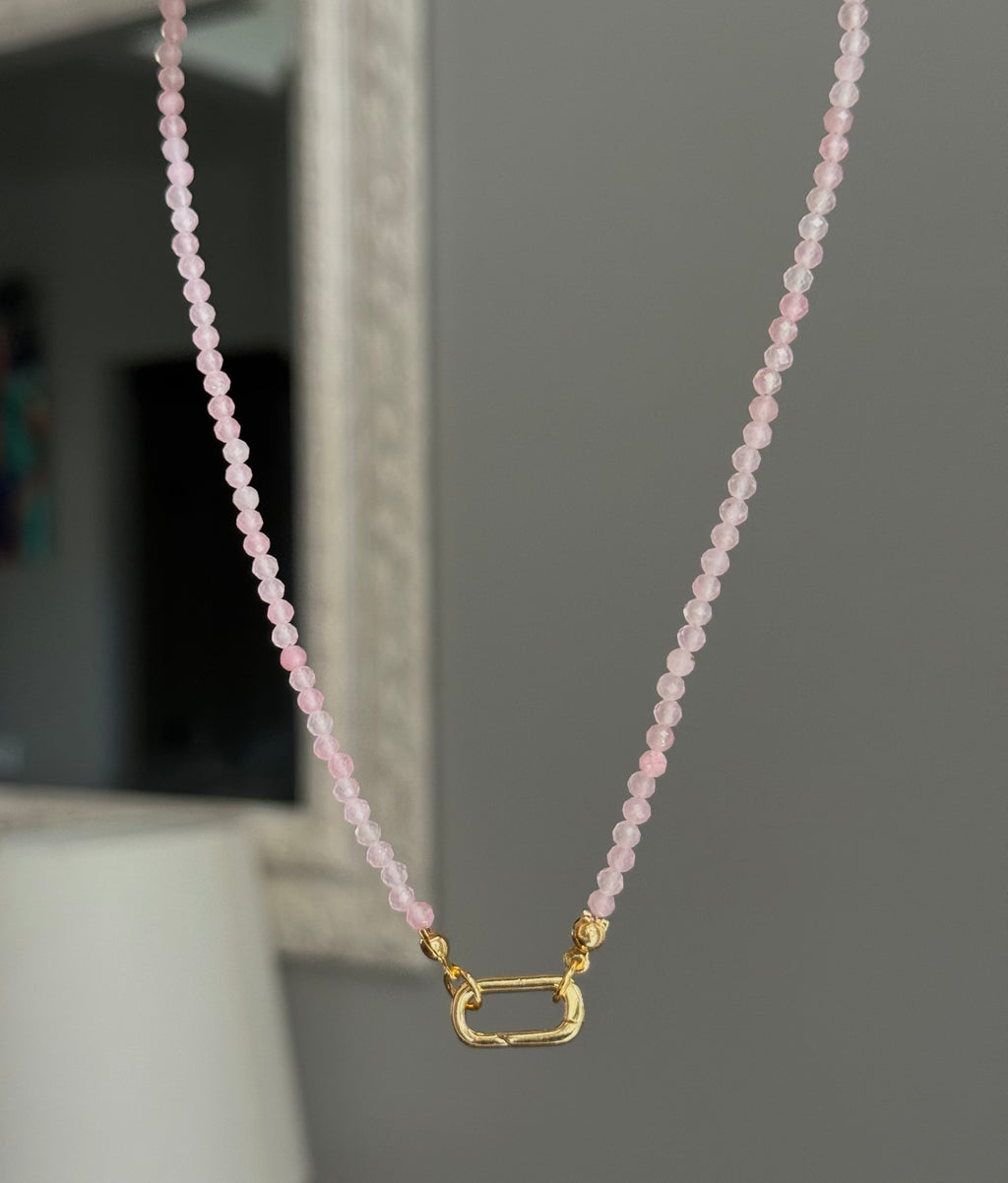 Blush Carabiner Necklace