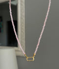 Blush Carabiner Necklace