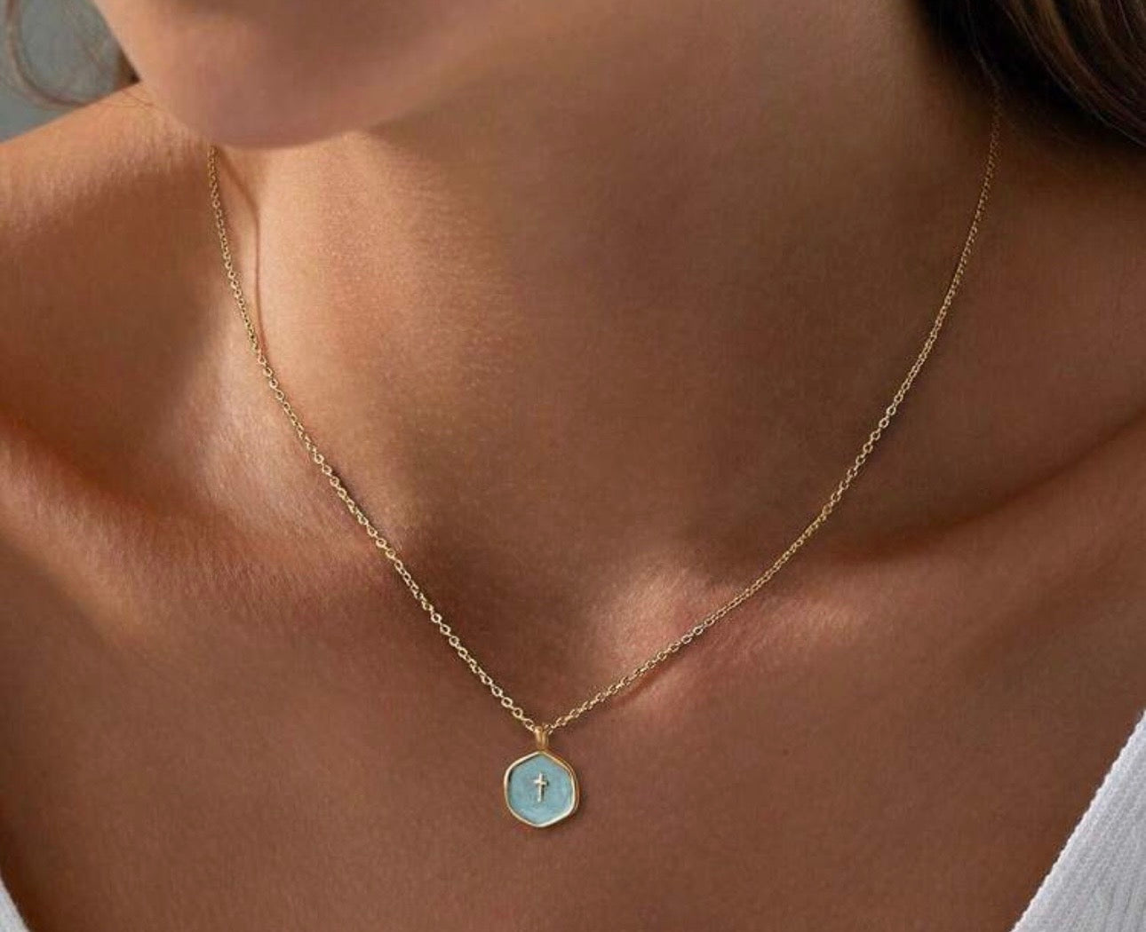 Still Waters Cross Necklace