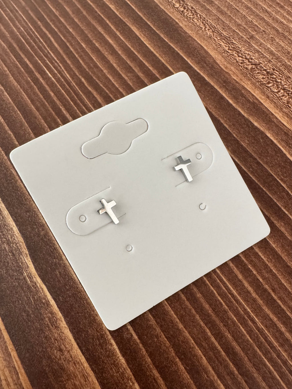 The Silver Grace Cross Studs