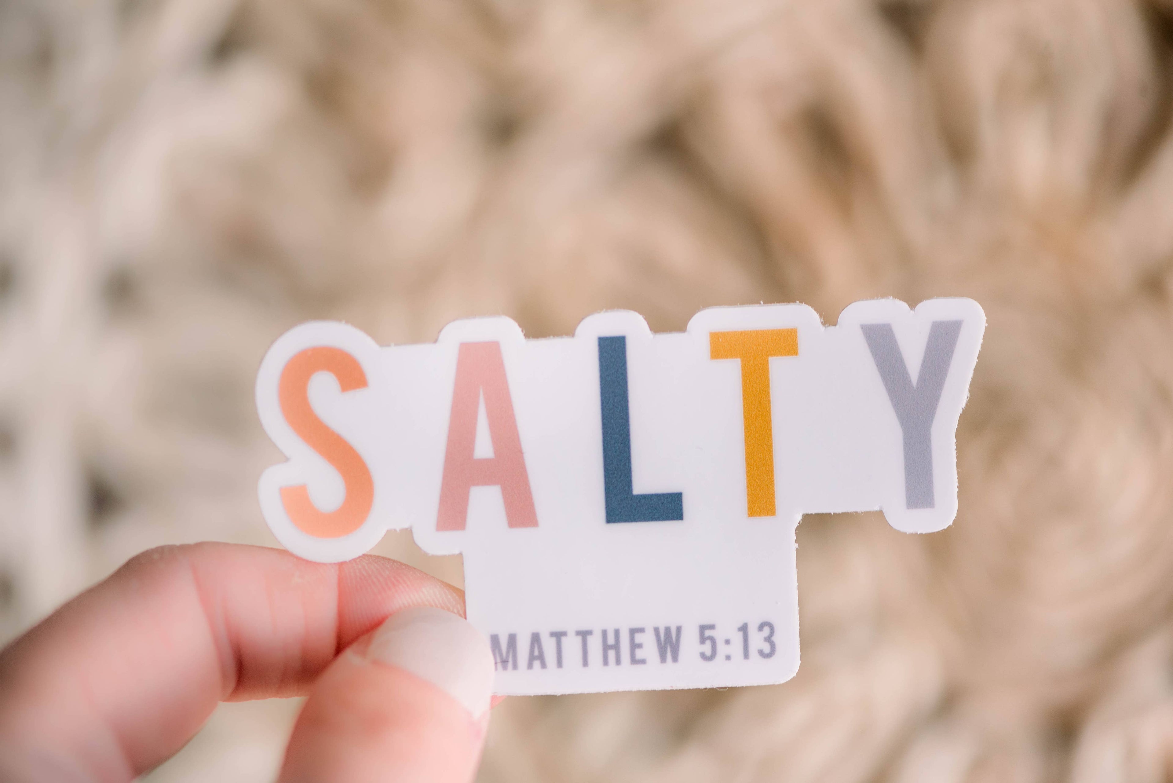 "Salty" Christian Vinyl Sticker