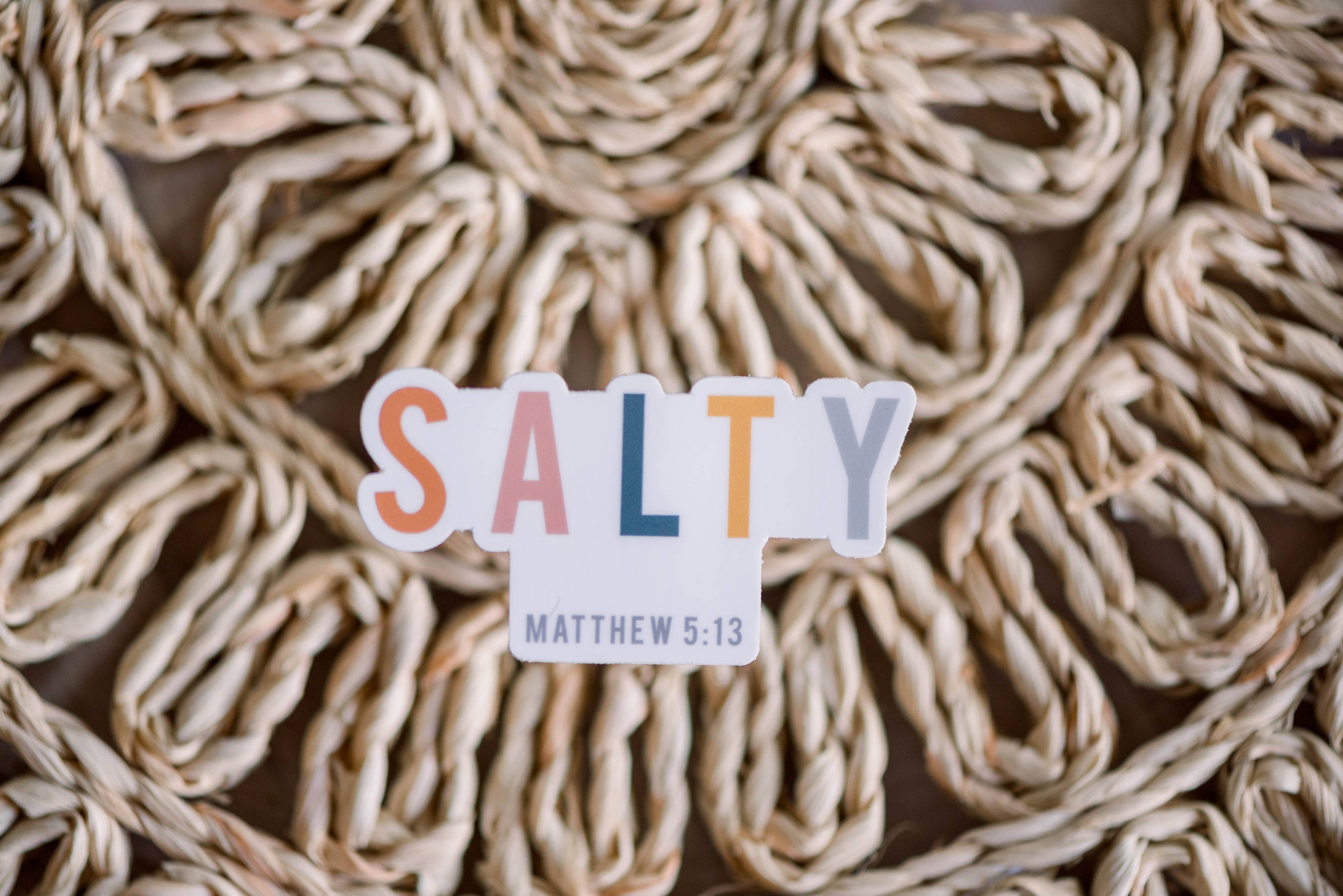 "Salty" Christian Vinyl Sticker