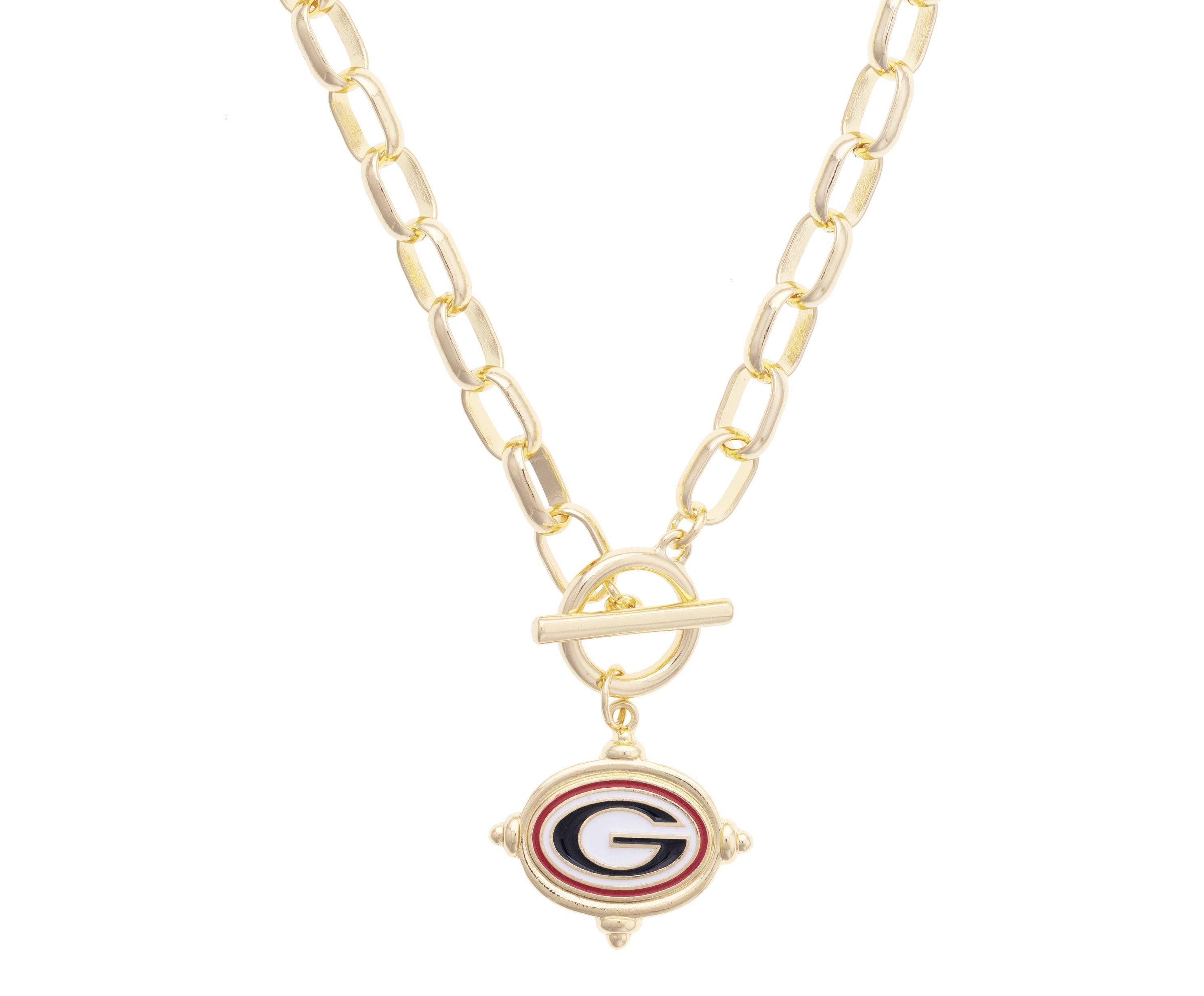 Georgia Bulldogs Logo Intaglio Necklace
